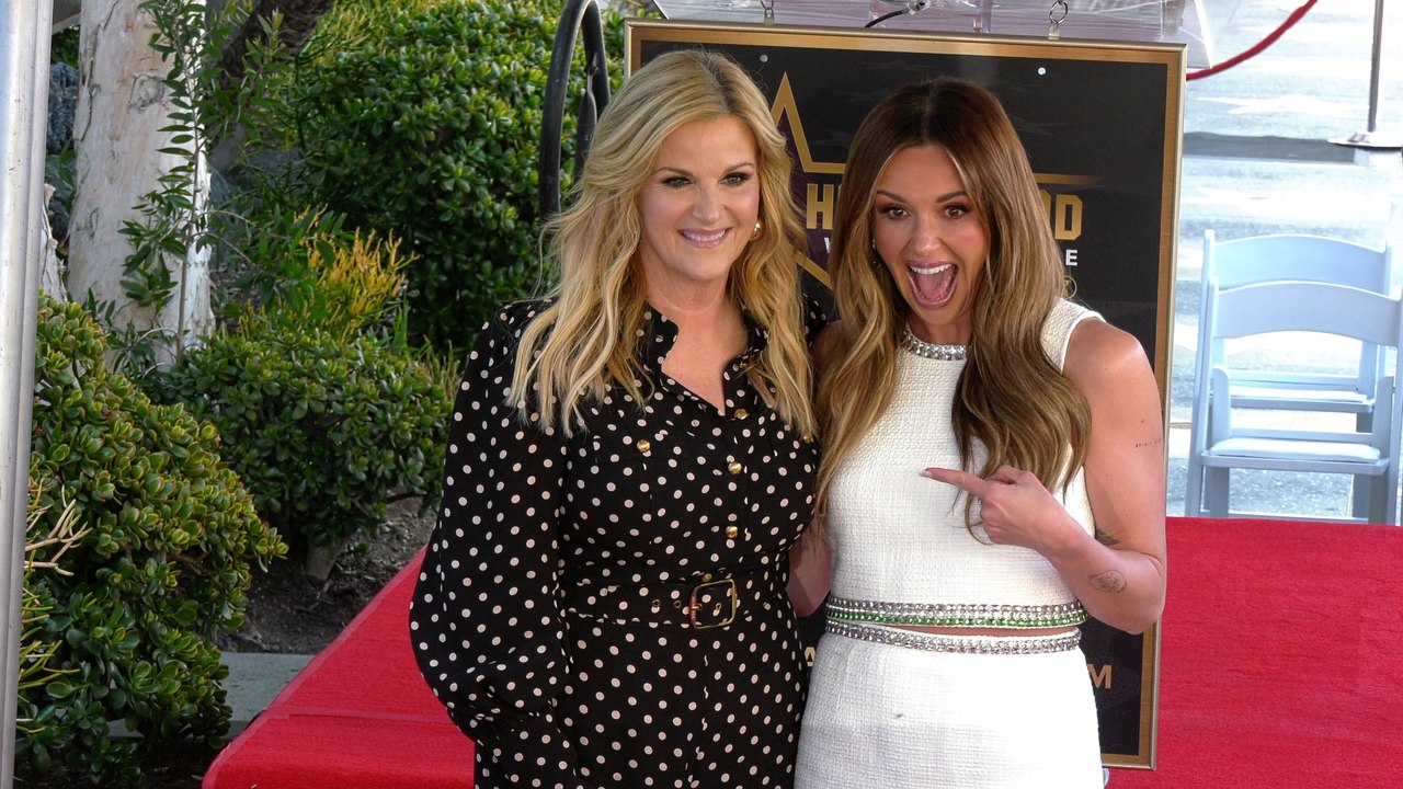 Carly Pearce at the unveiling of Trisha Yearwood's star on the Hollywood Walk of Fame