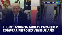 Trump anuncia tarifas para países que comprarem petróleo venezuelano