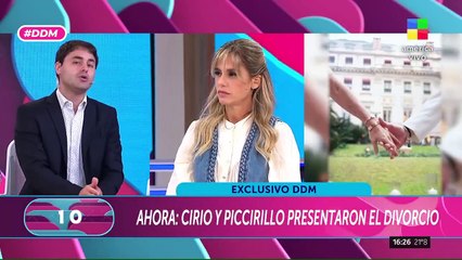 ÚLTIMO MOMENTO: JÉSICA CIRIO Y ELÍAS PICCIRILLO PRESENTARON EL DIVORCIO