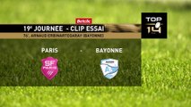 TOP 14 - Essai de Arnaud ERBINARTEGARAY (AB) - Stade Français Paris - Aviron Bayonnais
