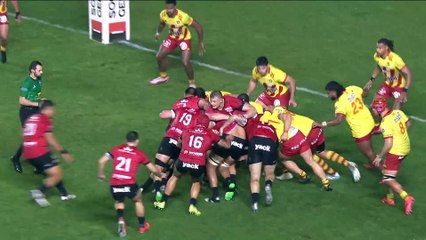 TOP 14 - Essai de Gianmarco LUCCHESI (RCT) - RC Toulon - USA Perpignan