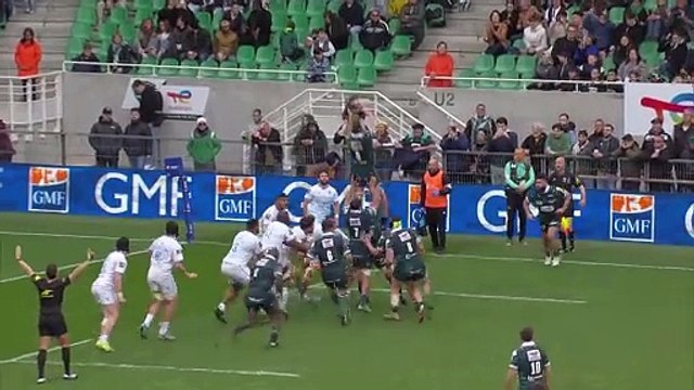TOP 14 - Essai de Romain RUFFENACH (SP) - Section Paloise - Montpellier Hérault Rugby