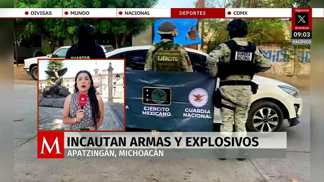 Decomisan armamento y explosivos para artillar drones en Michoacán
