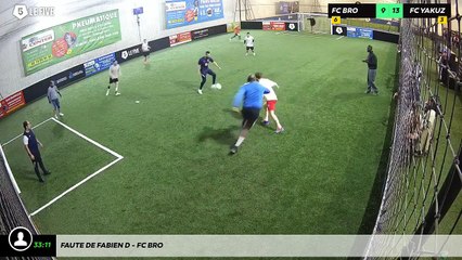 Faute de Fabien D - Fc Bro