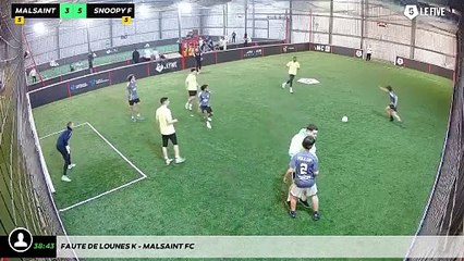 Faute de Lounes K - Malsaint Fc