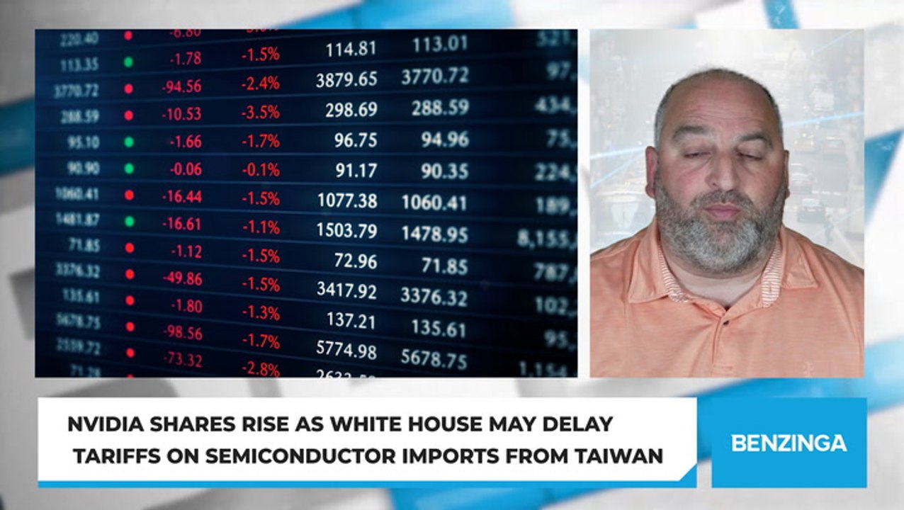 Nvidia Shares Rise As White House May Delay Tariffs On Semiconductor Imports From Taiwan