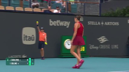 Sabalenka ends Collins' Miami title defence