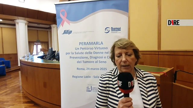 Roma - SALUTE. TUMORE, GAMUCCI: NEL LAZIO 95% PAZIENTI OPERATO IN CENTRI SENOLOGIA (24.03.25)