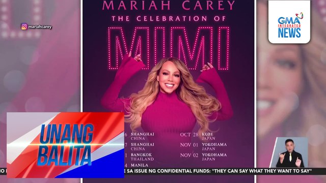 Mariah Carey, magbabalik-Pilipinas para sa kaniyang The Celebration of Mimi concert | Unang Balita