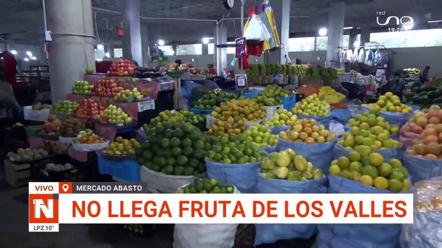 No llegan frutas de los valles cruceños