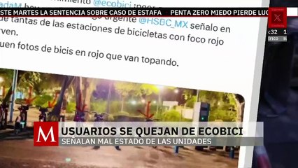 Usuarios de Ecobici en CdMx señalan mal estado de las unidades