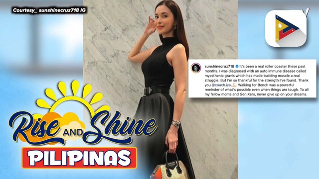 TALK BIZ | Sunshine Cruz, ibinahagi ang kanyang pagharap sa autoimmune disease