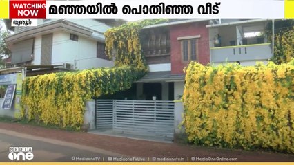 മഞ്ഞയിൽ പൊതിഞ്ഞ ഒരു വീട്: എടക്കുളം സ്വദേശി രമേശിൻ്റെ വീട്ടിലെ കാഴ്ച്ച