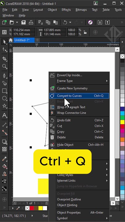 Draw simple star in coreldraw