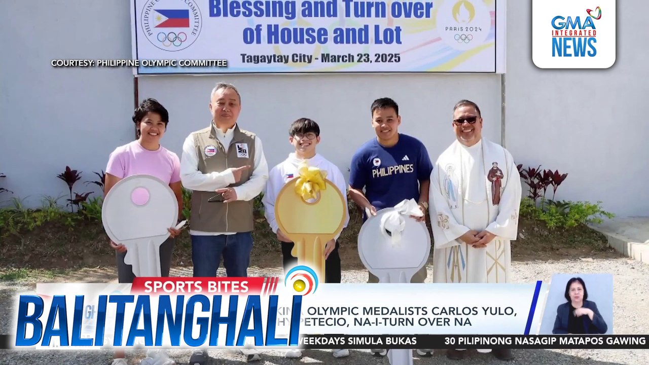 Bagong bahay para kina Olympic medalists Carlos Yulo, Aira Villegas at Nesthy Petecio, na-i-turn over na | Balitanghali