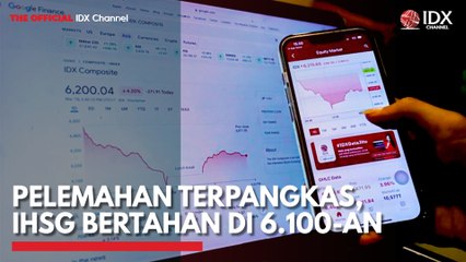 Pelemahan Terpangkas, IHSG Bertahan di 6.100-an