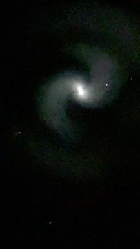 Glowing spiral in skies over Doncaster thought to be SpaceX rocket launch