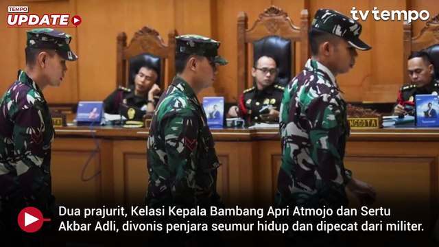 Dua Prajurit TNI AL Divonis Penjara Seumur Hidup di Kasus Pembunuhan Bos Rental Mobil