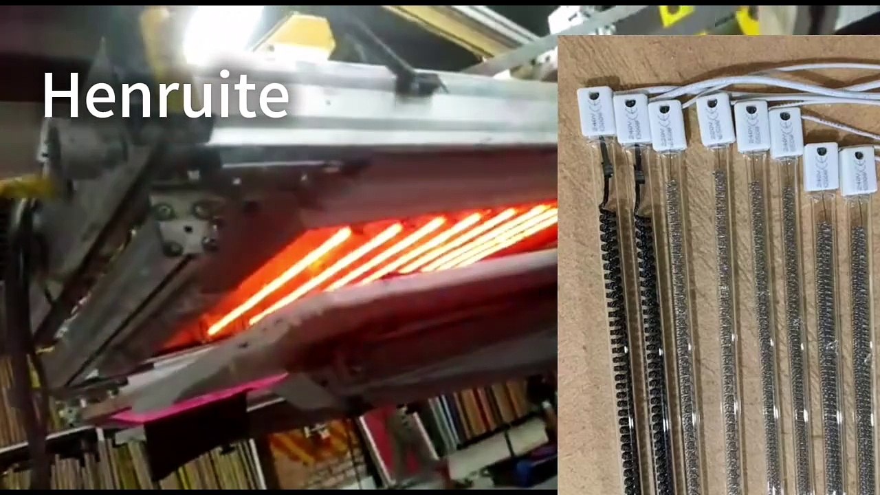 Factory Wholesale 650mm 1500w Infrared Lamp Paint Infrared Halogen Heating Element for Screen Printing Machines