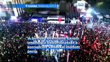 Erdogan elnök provokációnak nevezte az isztambuli polgármester támogatására indult tüntetéshullámot