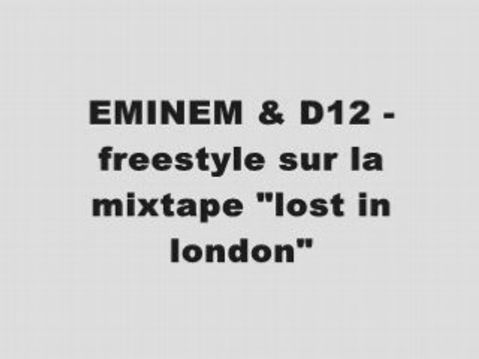 Eminem feat D12 - freestyle