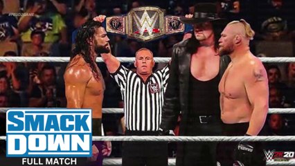 FULL MATCH - Undertaker vs. Brock Lesnar vs. Roman Reigns