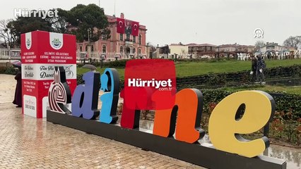 Edirne'de sağanak yağış etkili oldu