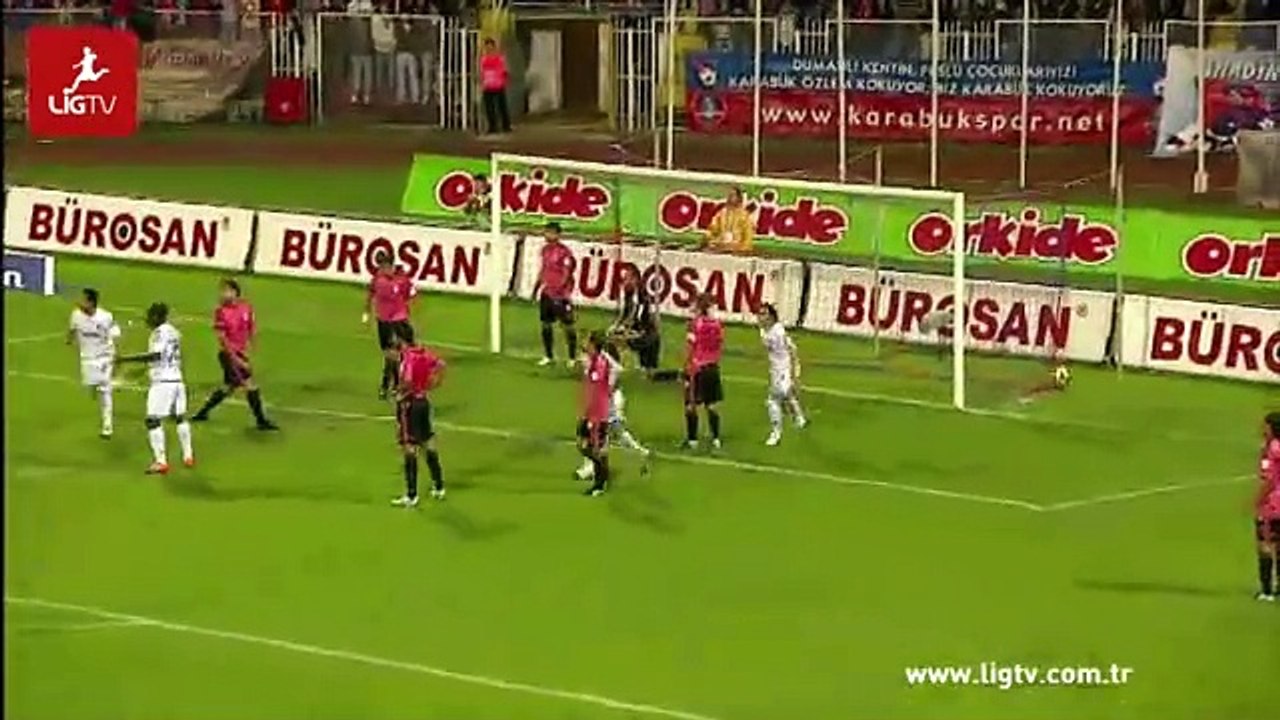 K.Karabükspor - Galatasaray Maç Özeti 1 Ekim 2010, Cuma,  2010  2011 SEZONU  7.HAFTA