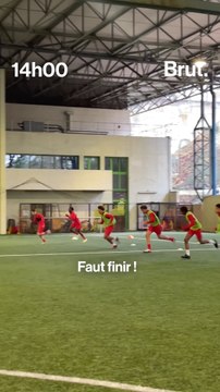 Avec les futurs grands du football français à l'INF Clairefontaine