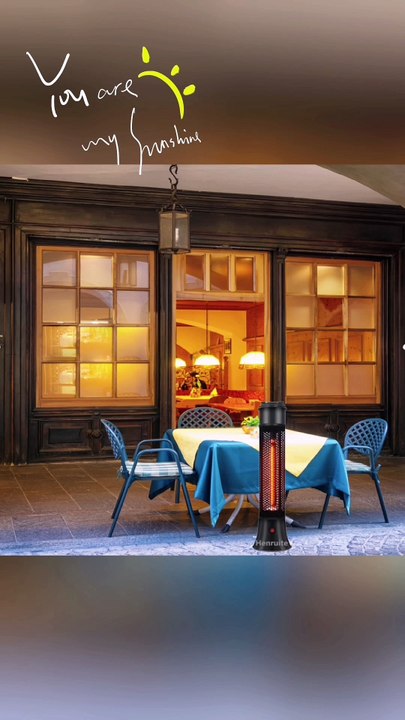 1500W 2000W Outdoor Infrared Heater Freestanding Electric Outdoor Patio Heaters