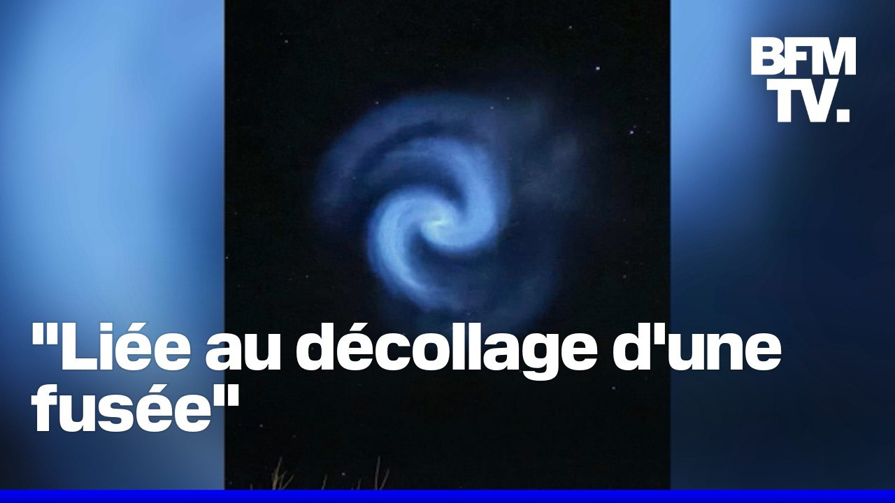 Une mystérieuse spirale bleue aperçue dans le ciel de plusieurs régions de France