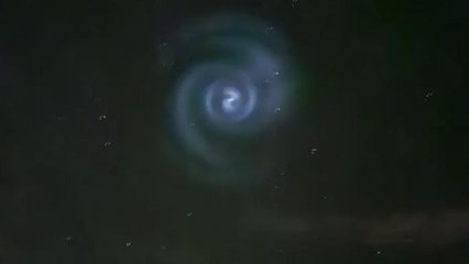 Il video della spirale luminosa apparsa nei cieli italiani