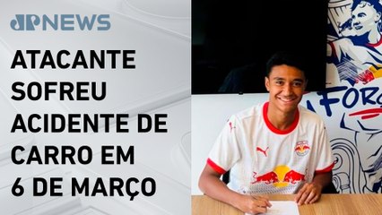 Jogador do Bragantino deixa UTI e respira de forma espontânea