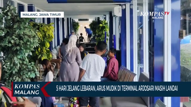 5 Hari Jelang Lebaran, Arus Mudik di Terminal Arjosari Masih Landai