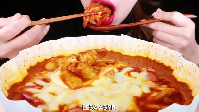 ASMR CHEESE TTEOKBOKKI EATING SOUNDS MUKBANG 국물많은 엽떡 먹방 咀嚼音
