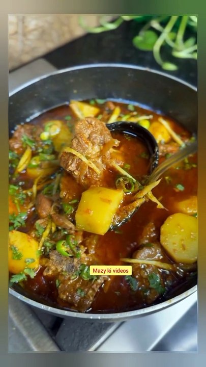 Mutton Aloo Shauarba Recipe