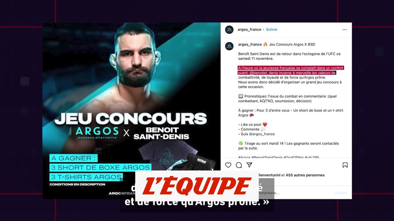 Quand l'image de Benoit Saint Denis est utilisée par un collectif d'extrême droite - L'Equipe - MMA