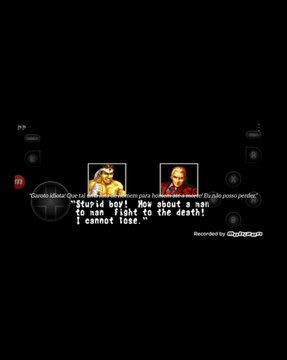 Fatal Fury Joe Higashi vs Geese Howard fala de vitória do Geese Howard traduzida para o português