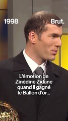 L’émotion de Zinédine Zidane quand il gagné le Ballon d’or