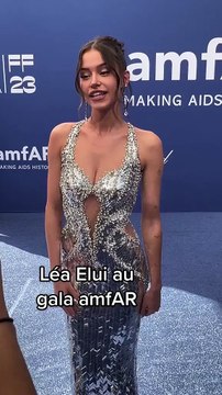 L’influenceuse Léa Elui au gala AmfAR.