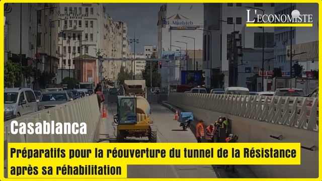Préparatifs pour la réouverture du tunnel de la Résistance après sa réhabilitation