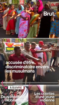 Inde : une chaîne humaine contre des lois jugées islamophobes