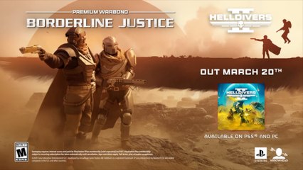 Helldivers 2 Official Borderline Justice Warbond Trailer