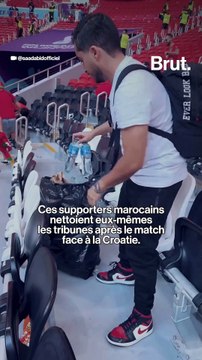 Qatar : ces supporters nettoient les tribunes après les matchs