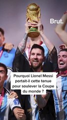 Qu’est-ce que représente la cape qu’a reçu Messi?