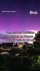 Des aurores boréales aperçues dans le nord de la France dans la nuit du 26 au 27 février.