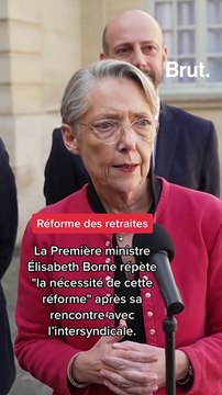 La réaction d’Élisabeth Borne après sa rencontre avec l’intersyndicale