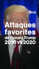 Attaques favorites de Donald Trump : 2016 vs 2020