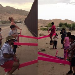 Des balançoires entre le Mexique et les États-Unis