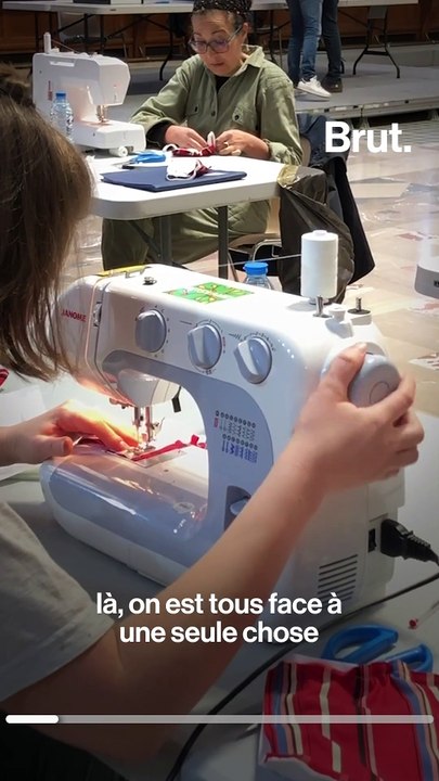 À Lille, des bénévoles fabriquent des masques